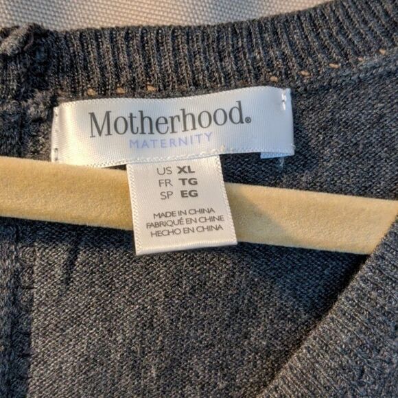 MOTHERHOOD Maternity XL lightweight sweater zipper - Picture 3 of 6